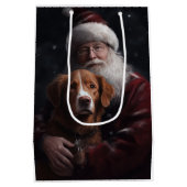 ノバスコシアダックトーラーウィズサンタクロースフェスティバル ミディアムペーパーバッグ (裏面)