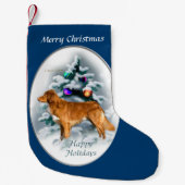ノバスコシアダックトーラークリスマス スモールクリスマスストッキング (正面)