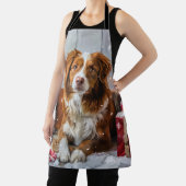 ノバスコシアダックトーラードッグクリスマスフェスティバル エプロン (インサイチュ)