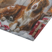 ノバスコシアダックトーラードッグクリスマスフェスティバル カッティングボード (角)