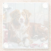 ノバスコシアダックトーラードッグクリスマスフェスティバル ガラスコースター (裏面)