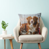 ノバスコシアダックトーラードッグクリスマスフェスティバル クッション (椅子)