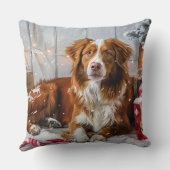 ノバスコシアダックトーラードッグクリスマスフェスティバル クッション (裏面)