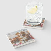 ノバスコシアダックトーラードッグクリスマスフェスティバル ストーンコースター (横)