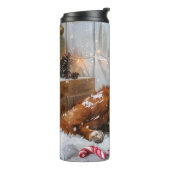 ノバスコシアダックトーラードッグクリスマスフェスティバル タンブラー (回転左)