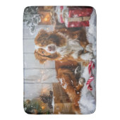 ノバスコシアダックトーラードッグクリスマスフェスティバル バスマット (正面縦)