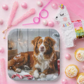 ノバスコシアダックトーラードッグクリスマスフェスティバル ペーパープレート (パーティー)