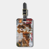 ノバスコシアダックトーラードッグクリスマスフェスティバル ラゲッジタグ (正面縦)
