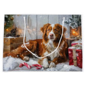 ノバスコシアダックトーラードッグクリスマスフェスティバル ラージペーパーバッグ (正面)
