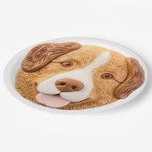 ノバスコシアダックトーラードッグ3D インスパイア ペーパープレート (アングル)