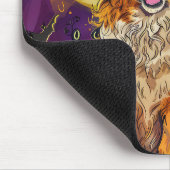 ノバスコシアダックトーラーハロウィンウィッチカボチャ マウスパッド (コーナー)