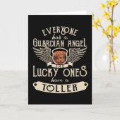 ノバスコシアダックトーリングリトリーバードッグ カード (黄色い花)