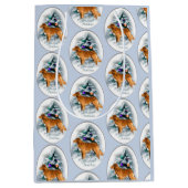 ノバスコシアダックトーリングレトリエバークリスマス ミディアムペーパーバッグ (正面)