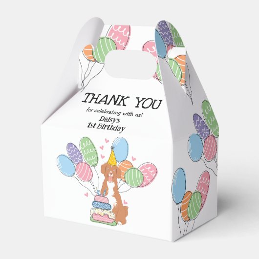 ノバスコシアダックトーリングレトリバー誕生日 フェイバーボックス (正面サイド)