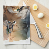 ノバスコシアダックトーリングレトリバー,アート キッチンタオル (四つ折り)