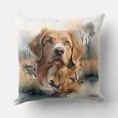 ノバスコシアダックトーリングレトリバー,アート クッション (裏面)