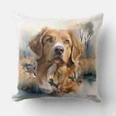 ノバスコシアダックトーリングレトリバー,アート クッション (正面)