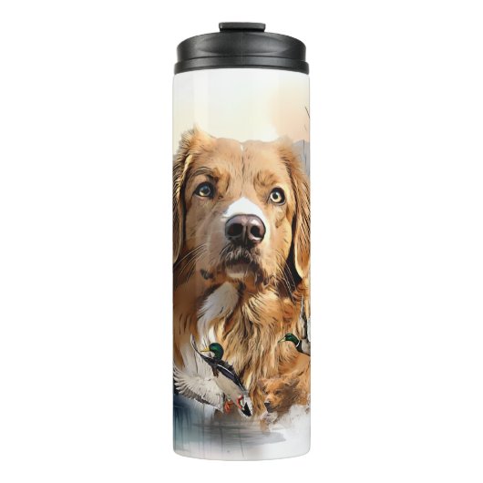 ノバスコシアダックトーリングレトリバー，アート タンブラー (正面)