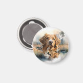 ノバスコシアダックトーリングレトリバー,アート マグネット (正面/裏面)