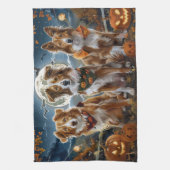 ノバスコシアハロウィン不気味 キッチンタオル (縦)