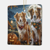 ノバスコシアハロウィン不気味 セラミックオーナメント (左)