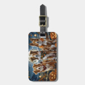 ノバスコシアハロウィン不気味 ラゲッジタグ (正面縦)