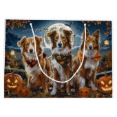 ノバスコシアハロウィン不気味 ラージペーパーバッグ (裏面)