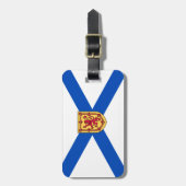 ノバスコシアパーソナライズされたトラベルラベル ラゲッジタグ (正面縦)