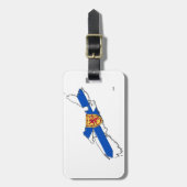 ノバスコシアパーソナライズな旅行ラベル、荷物のラベル ラゲッジタグ (正面縦)