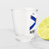 ノバスコシア国旗、カナダ ショットグラス (左)