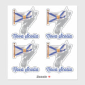 ノバスコシア国旗 シール (シート)