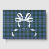 ノバスコシア地方タータンチェックフォイルゲストブック ゲストブック (正面)