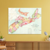 ノバスコシア州のマッキンレーの地図 キャンバスプリント (インサイチュ (リビング))