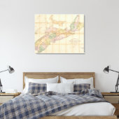 ノバスコシア州のマッキンレーの地図 キャンバスプリント (インサイチュ (寝室))