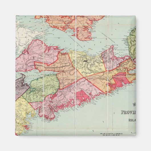 ノバスコシア州のマッキンレーの地図 マグネット (正面)