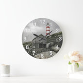 ノバスコシア州サンブロ島サンブロ・ライトハウス ラージ壁時計 (ホーム)