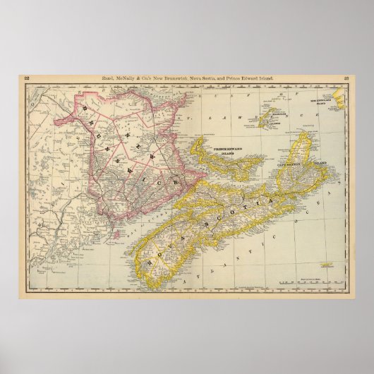 ノバスコシア州ニューブランズウィック ポスター (正面)