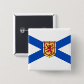 ノバスコシア州旗（カナダ） 缶バッジ (正面&裏面)