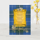 ノバスコシア州 オリジナル プロビンシャル タルタン カード (黄色い花)