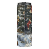 ノバスコシア犬オートバイクリスマスに乗る タンブラー (裏面)