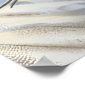 ノバスコシア犬オートバイクリスマスに乗る ポスター (角)