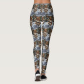 ノバスコシア犬オートバイクリスマスに乗る レギンス (裏面)