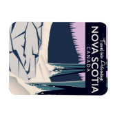 ノバスコシア、カナダの休日の旅行ポスター。 マグネット (横)