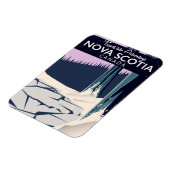 ノバスコシア、カナダの休日の旅行ポスター。 マグネット (左側)