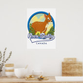 ノバスコシア・カナダ旅行ロゴ ポスター (キッチン)