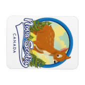 ノバスコシア・カナダ旅行ロゴ マグネット (横)