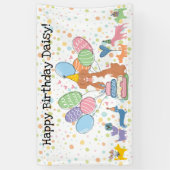 ノバスコシア・ダック・トリング・レトリーバーの誕生日 横断幕 (縦)