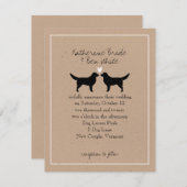 ノバスコシア・ダック・トーラー 結婚式招待状 招待状 (正面/裏面)