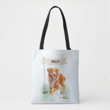 ノバスコシア・ダック・トーリング・レトリーバー 水彩画 犬