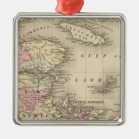 ノバスコシア、ニューブランズウィック、PrエドワードID メタルオーナメント (正面)